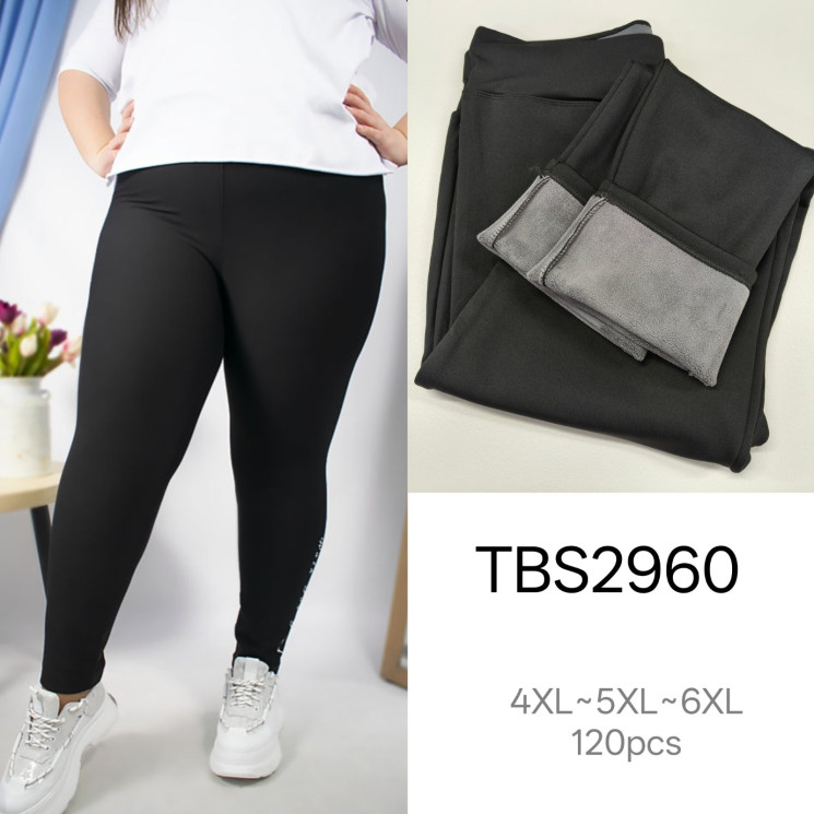 Лосини жіночі фліс м. TBS2960 (р: 4XL-6XL) в упаковці 12 штук  №758082 - Haner 449/451