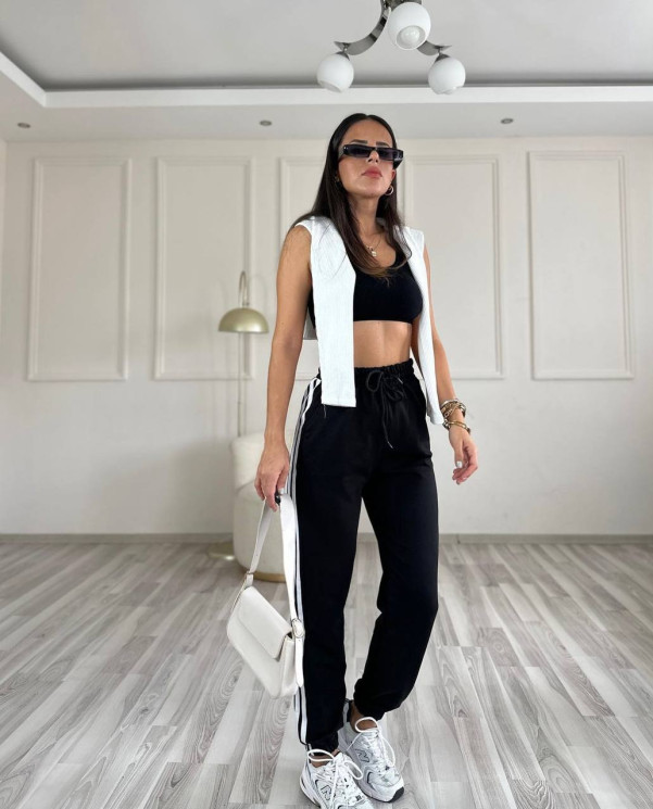 Штани жіночі, двонитка, м. 7117 (р: 42-44, 44-46) №710102 - GrandFashion AV4663 м. 7117