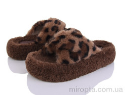 Капці K104 brown р: 36-41, в упаковці: 8 пар, купити тільки гуртом