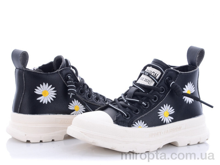 Кеди 2019 black р: 26-30, в упаковці: 7 пар, купити тільки гуртом - 544090
