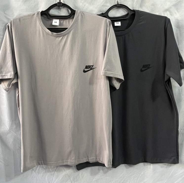 Футболка чоловіча норма, "Nike" (р: 46-54), 10 кольорів,  в упаковці 5 шт. №750458 - Dakota