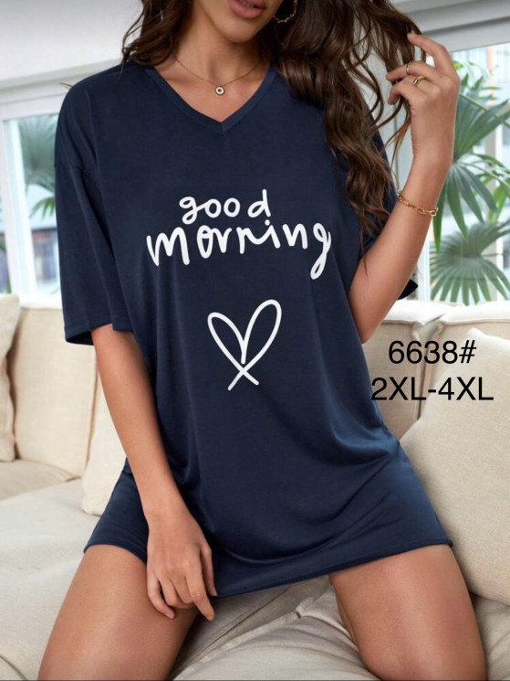 Туніка жіноча, бамбук, м.6638 (р. 2XL-4XL), в упаковці 6 штук №338112 - Focus zel 1396