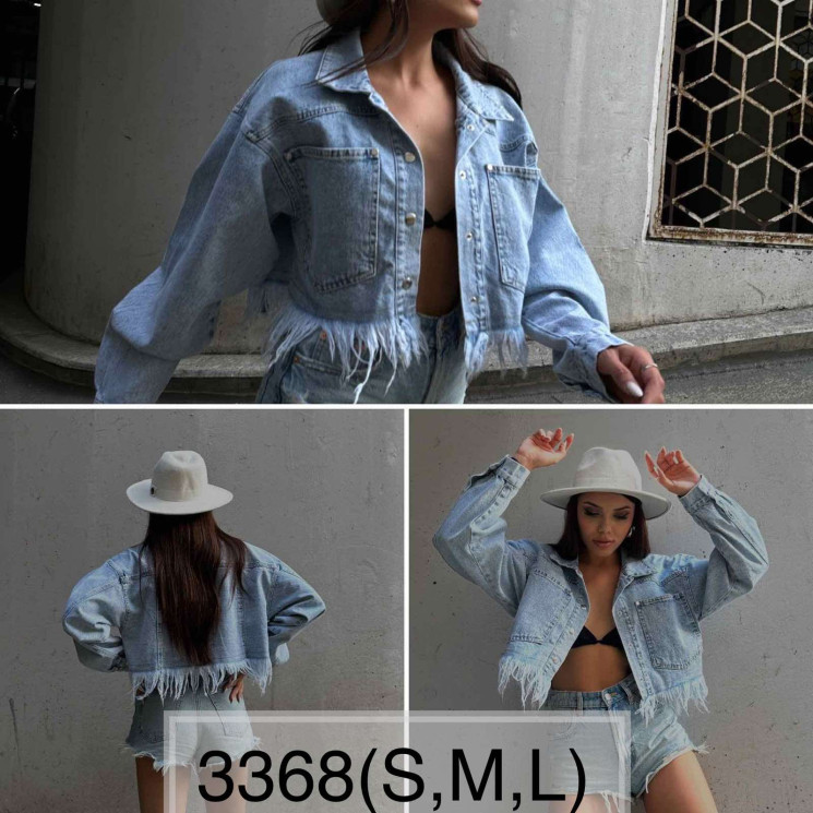 Куртка жіноча , м.3368 (р: S, M, L) в упаковці 4 шт. №750571 - UNO2Uva SER1864