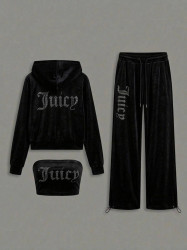 Костюм жіночий трійка " Juicy", плюшевий велюр м. 1756 (р: 42-46) №829915