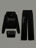 Костюм жіночий трійка " Juicy", плюшевий велюр м. 1756 (р: 42-46) №829915 - 