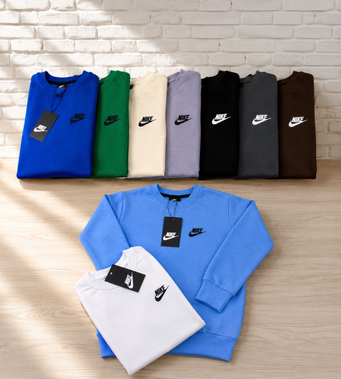 Світшот дитячий Nike "298-2" двохнитка (р: 9-13 років) 9 кольорів, в упаковці 5 шт. №389418 - Evans SE761