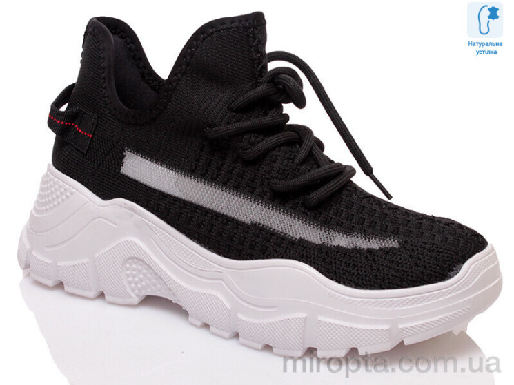 Кросівки Prime N-19023-1 black р: 36-41, в упаковці: 8 пар, купити тільки гуртом - 780483