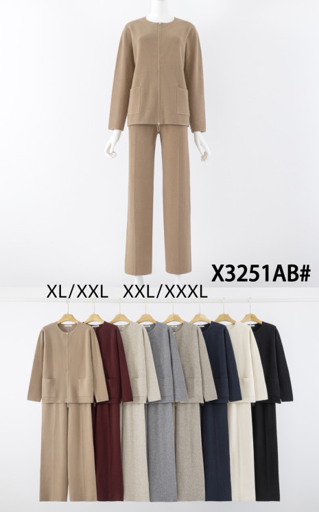 Костюм жіночий, трикотаж, м.X3251AB (р. XL-3XL ), мікс кольорів, в упаковці 10 штук №347175 - Vanda SE1013