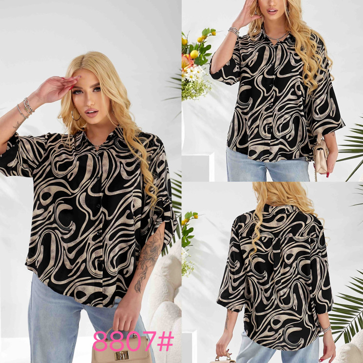 Блузка жіноча шифон, м. 8807, (Розмір: XL-4XL), в упаковці 4 штуки, №751093 - Coolme WE3111