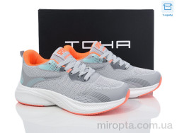 Кросівки 229 l.grey-orange р: 36-41, в упаковці: 8 пар, купити тільки гуртом