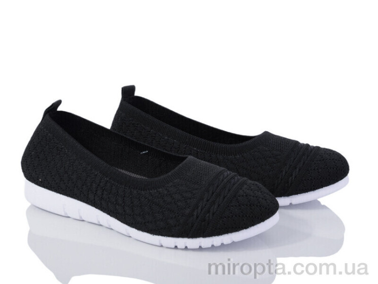 Балетки 20-1041-1 black р: 36-41, в упаковці: 8 пар, купити тільки гуртом - 945618