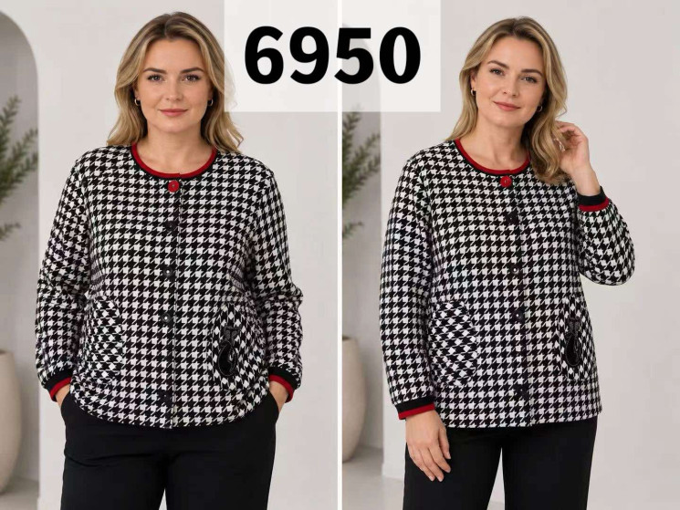 Кофта жіноча "6950" трикотаж (р: 48-56) в упаковці 5 шт. №387537 - Natasha SE669