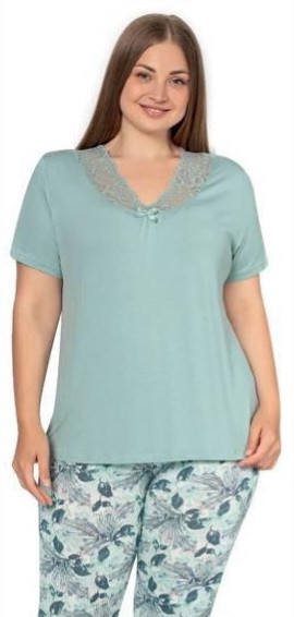 Домашній костюм жіночий, трикотаж, м.14555 (р. 52-58), в упаковці 4 шт. №322635 - Romeolife SE544
