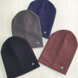 Шапка чоловіча "Adidas" хлопок (р: 52-62) мікс кольорів, в упаковці 5 шт. №379765