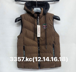 Жилетка дитяча, плащівка, холофайбер, м.3357 (розмір: 8-11 років ), 3 кольори, в упаковці 4 штуки №339831