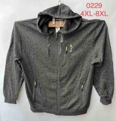 Кофта спортивна чоловіча, "0229" байка (р: 4XL-8XL) мікс кольорів, в упаковці 5 шт. №600876