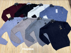 Светр чоловічий, в'язка (р: М,L,XL) 8 кольорів, в упаковці 3 шт. №378530