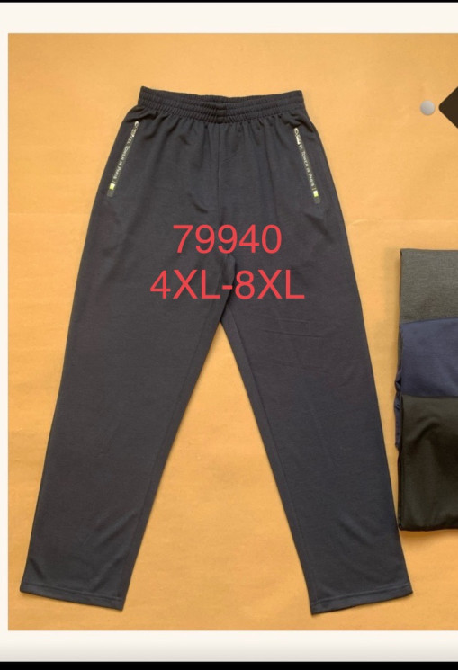 Спортивні штани чоловічі 79940, трикотаж (р: 4XL-8XL) в упаковці 6 шт №601530 - Mixmoda SER1772