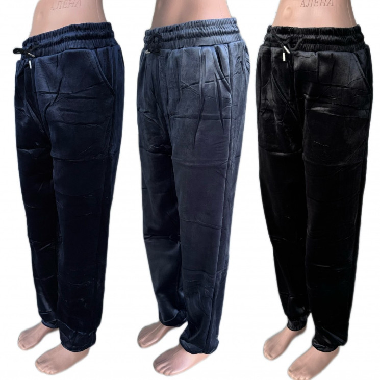 Спортивні штани жіночі #AL1 на зиму (р. 6XL-9XL), в упаковці 6 шт. мікс кольорів №531517 - Riza