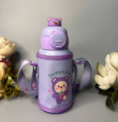  Дитячий термос з трубочкою, м.H-252 (об'єм: 500 ml), колір: фіолетовий №323683