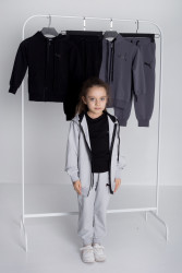 Спортивний костюм дитячий Puma "253-1" турецька двохнитка, пеньє (р: 4-8 років) 3 кольори, в упаковці 5 шт. №364766