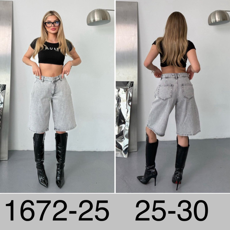 Джинсові Шорти м.1672-25 (р:25-30) в упаковці 6 штук №762926 - UNO2Uva SER1864