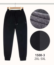 Спортивні штани жіночі кашемір хутро м.1500-3 (р:2XL-5XL) 2 кольори в упаковці 4 штуки №759918