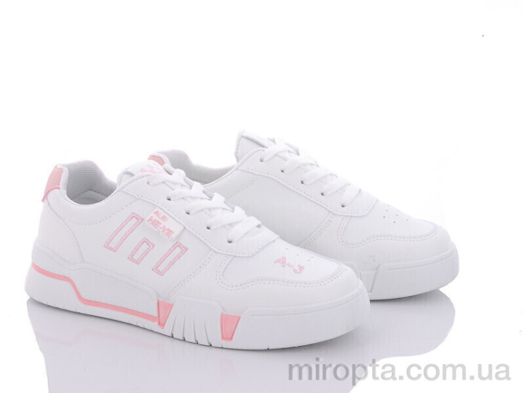 Кросівки 149-12 white-pink р: 36-41, в упаковці: 8 пар, купити тільки гуртом - 805072