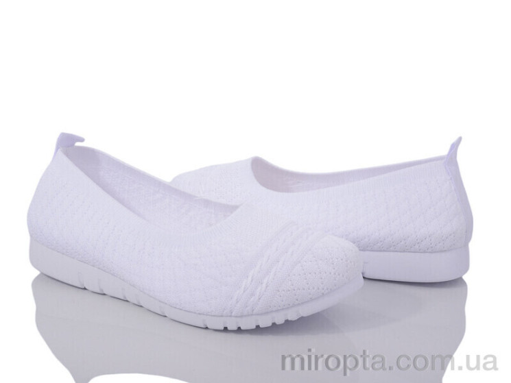 Балетки 20-1041-2 white р: 36-41, в упаковці: 8 пар, купити тільки гуртом - 945619