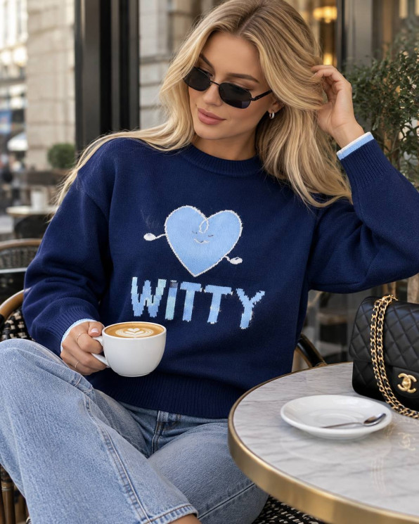 Светр жіночий "WITTY", машинна в'язка м. 0625 (р: 42-46) №831752 - 
