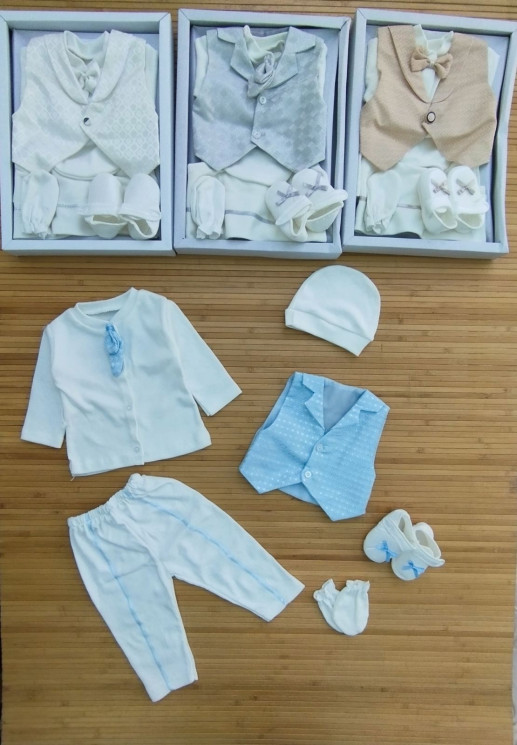 Костюмчик дитячий для хрещення (р. 1-12 місяців), 4 кольори, в упаковці 1 шт. №951538 - 