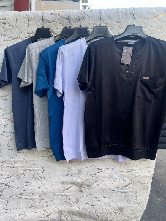 Футболка чоловіча, трикотаж, м.В14 (р. 6XL-8XL ), мікс кольорів, в упаковці 5 штук №325664 - Vanda SE1013