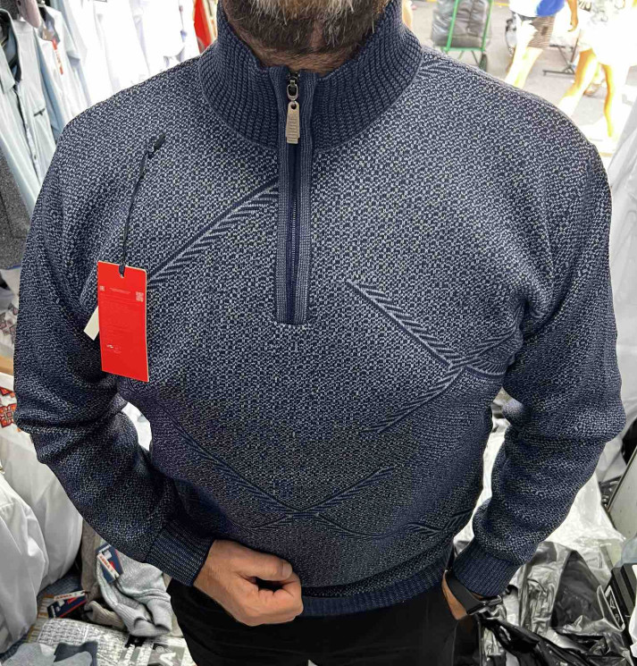 Светр чоловічий (р: L-2XL) 7 кольорів в упаковці 3 штуки №757019 - NikNumbers SE 1041-1042