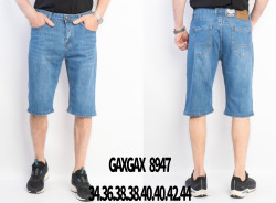 Шорти чоловічі, джинс, м.GAXGAX 8947 (розміри: 34-44), в упаковці 8 штук №344706