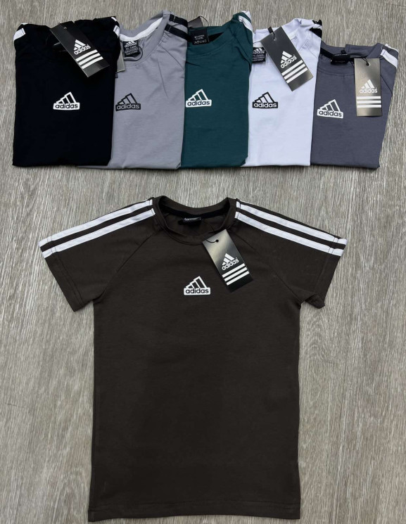 Футболка дитяча Аdidas "81-1" кулір, пеньє (р: 4-8 років) 6 кольорів, в упаковці 5 шт. №384904 - Spider