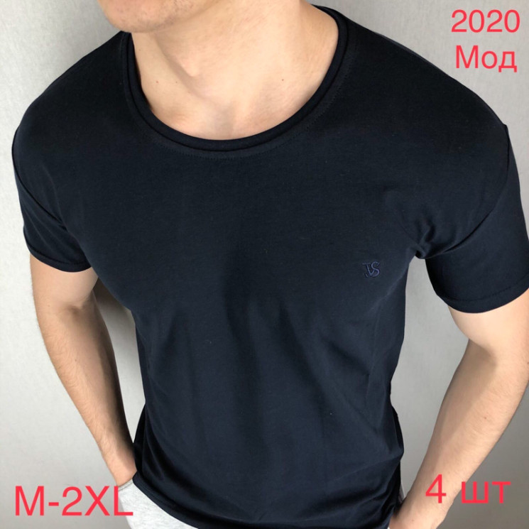 Футболка Vip Stone р M-2XL Чоловіча 2020 navy - Nadiyka BG/PO2161-2162