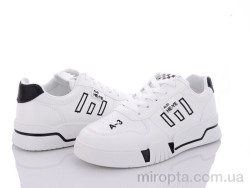 Кросівки 149-12 white-black р: 36-41, в упаковці: 8 пар, купити тільки гуртом