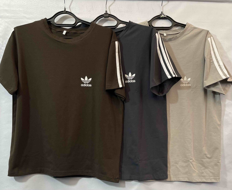 Футболка чоловіча  Adidas  (Розмір: 46-54)  3 кольора в упаковці 5 штук  №763030 - Dakota