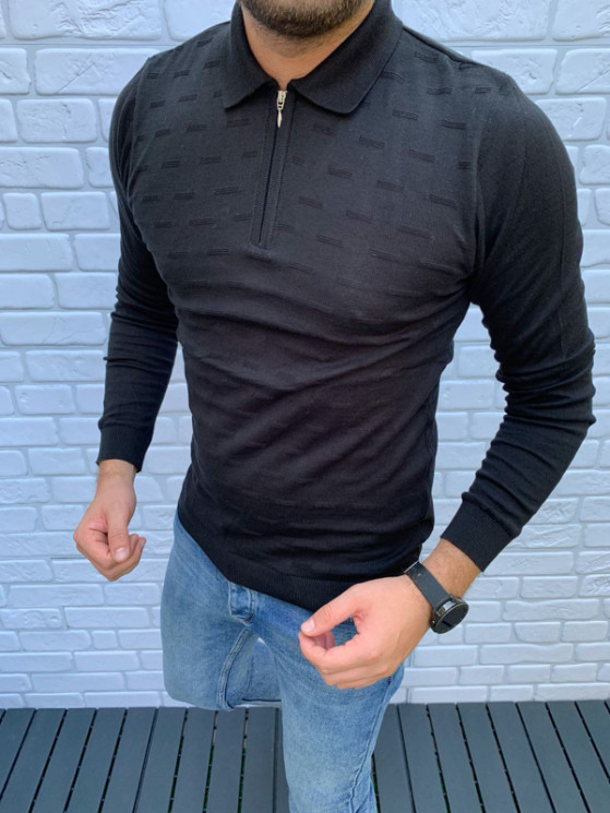 Светр No Brand р M-2XL Чоловіча S2709 black - NikNumbers SE1041-1042