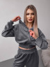 Костюм жіночий "двійка" (толстовка+штани), велюр м. 10447 (р: S-M, M-L) №700935 - 