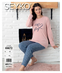 Піжама жіноча, котон, м.69672 (Р: S-2XL ), в упаковці 4 штуки №320472