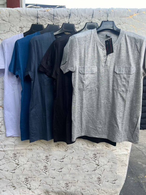 Футболка чоловіча, трикотаж, м.В13 (р. 6XL-8XL ), мікс кольорів, в упаковці 5 штук №325665 - Vanda SE1013