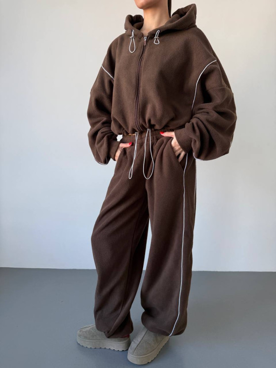 Костюм спортивний жіночий, фліс полар м. 7210 (р: 42-48) №818635 - 