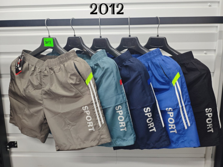 Шорти чоловічі "2012" плащівка (р: XL-5XL) 5 кольорів, в упаковці 5 шт. №383556 - Eiliya WE3113
