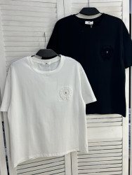 Футболка жіноча "2157" котон (р: one size) 2 кольори, в упаковці 5 шт. №385920