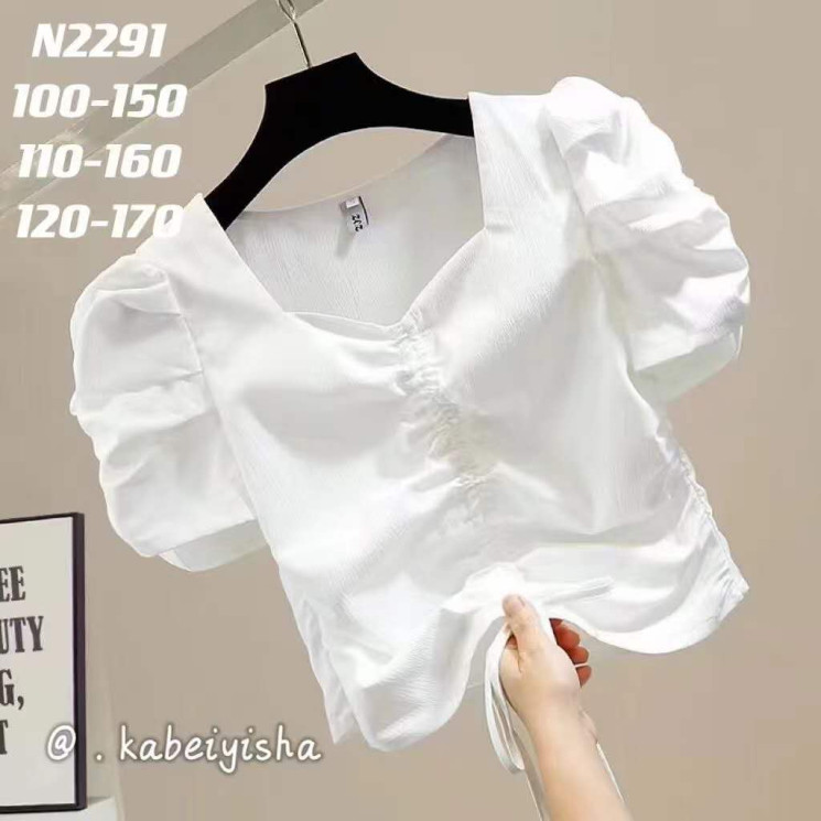 Блузка дитяча шкільна, софт "2291" (р: 116-146 см) в упаковці 6 шт №355881 - Amour SE656