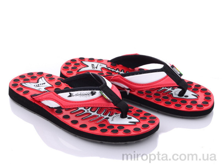 Шльопанці KCE766 red р: 32-35, в упаковці: 6 пар, купити тільки гуртом - 625382
