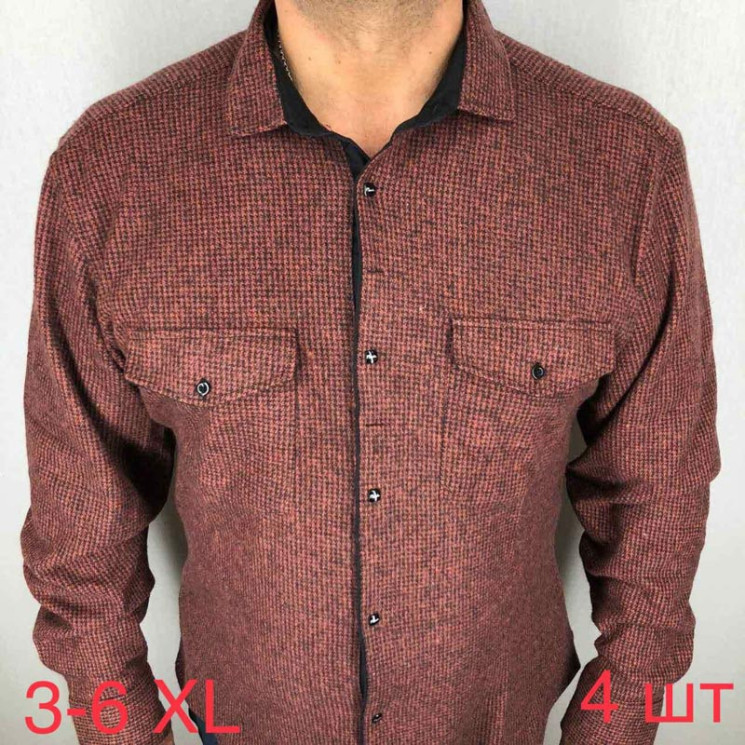 Сорочка Paulsemih р 3XL-6XL Чоловіча Y11 camel - Nadiyka BG/PO2161-2162
