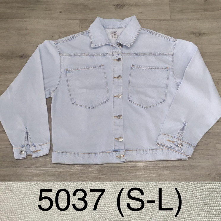 Джинсова Куртка жіноча  м.5037  (р: S-L)  в упаковці 6 штук  №752075 - UNO2Uva SER1864
