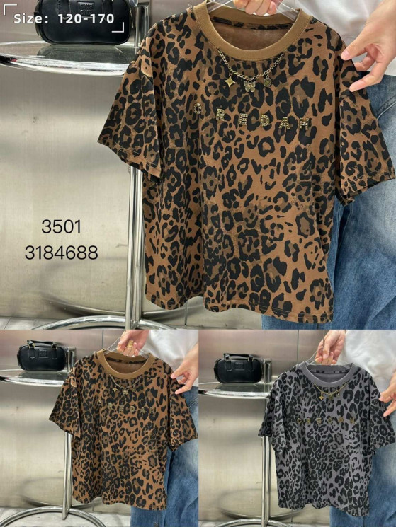 Футболка юніора "3501" (р: 120-170) 4 кольори, в упаковці 6 шт. №367075 - Amour SE656